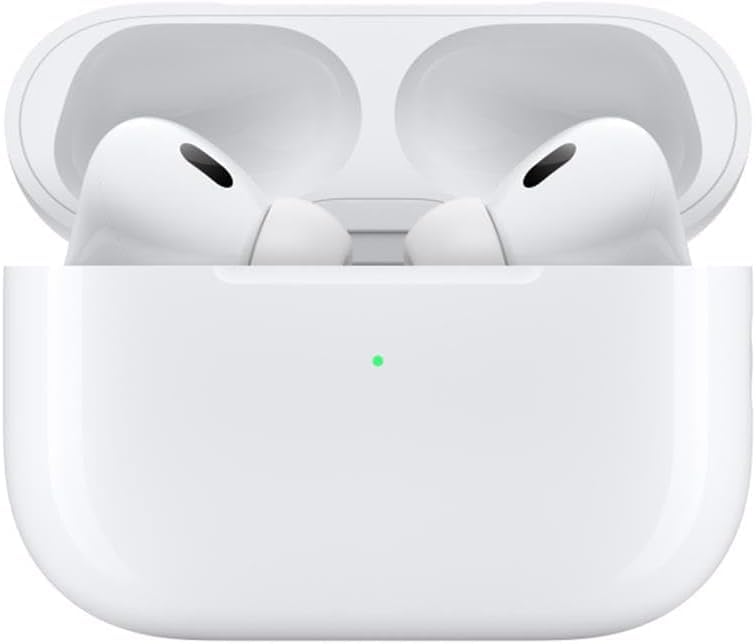 Apple AirPods Pro 2nd Generation with Wireless MagSafe Charging Case (USB-C) with Apple 1 Year Limited Warranty (Wireless Charger)