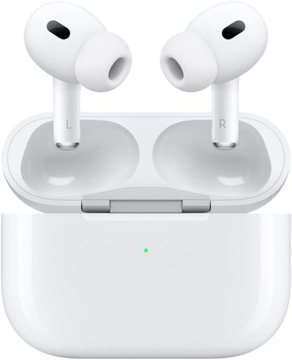 Apple AirPods Pro 2nd Generation with Wireless MagSafe Charging Case (USB-C) with Apple 1 Year Limited Warranty (Wireless Charger)