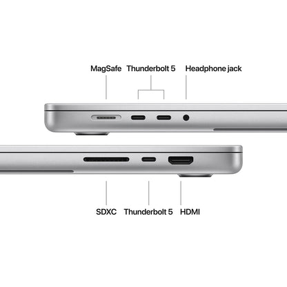 Apple MacBook Pro 16.2", M4 Pro Chip with 14-Core CPU and 20-Core GPU, Late 2024 - Silver, Standard Display, 24GB, 1TB SSD