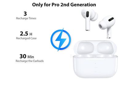 Newest Replacement Charging Case Compatible with AirPod Pro 2nd Generation, Air pod Pro 2 with Bluetooth Pairing Sync Button