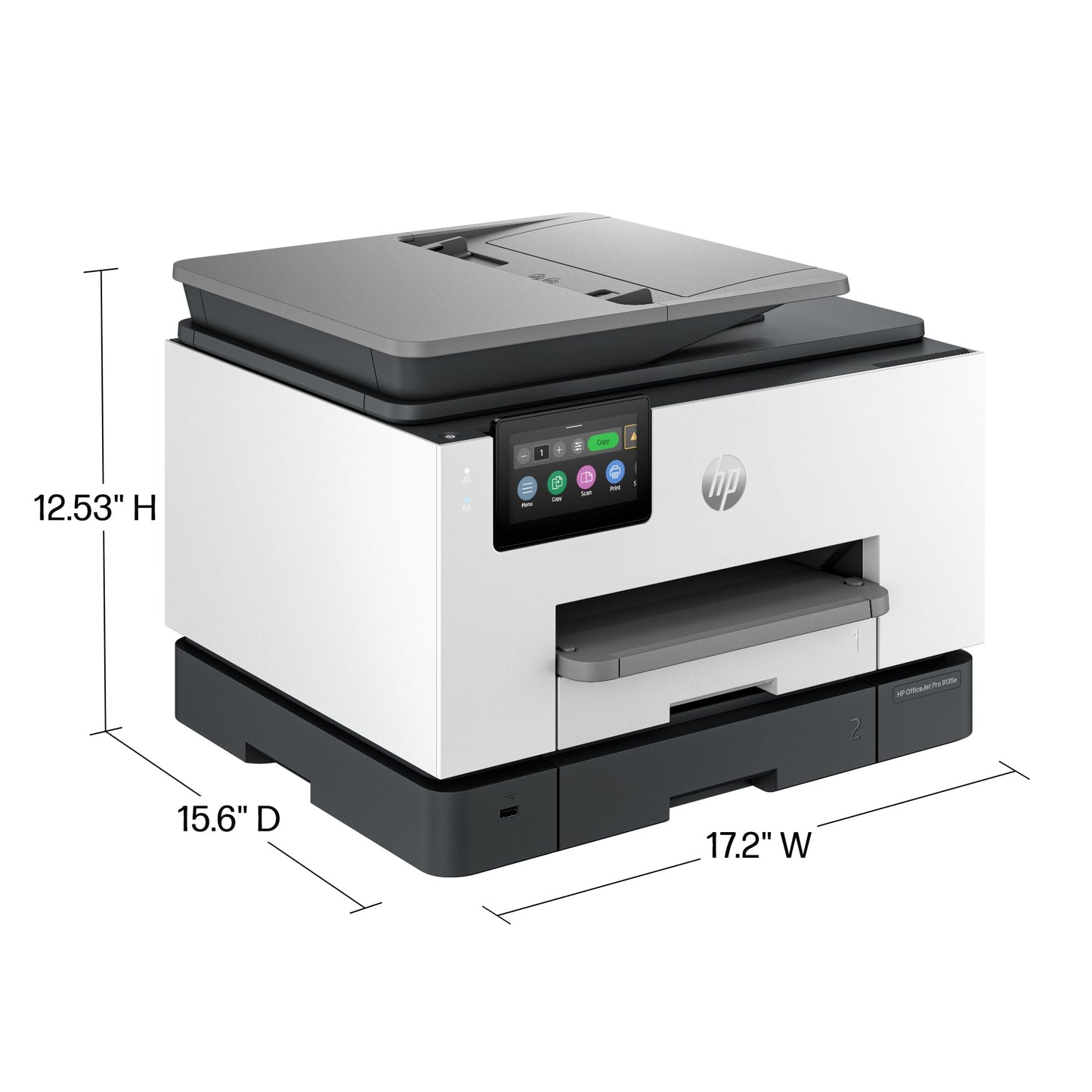 HP OfficeJet Pro 9135e All-in-One Printer, Color, Printer-for-Small Medium Business, Print, Copy, scan, fax, Wireless Instant Ink Eligible (3 months included); Two-Sided Printing; Two-Sided scanning;