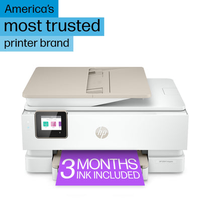 HP ENVY Inspire 7955e Wireless Color Inkjet Printer, Print, scan, copy, Easy setup, Mobile printing, Best-for home, Instant Ink with HP+,White