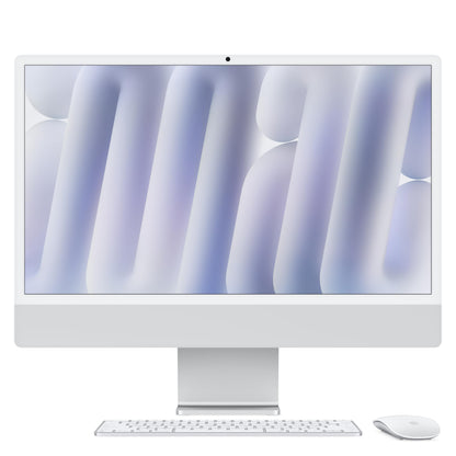 Apple 2024 iMac All-in-One Desktop Computer with M4 chip with 8-core CPU and 8-core GPU: Built for Apple Intelligence, 16GB Unified Memory, 512GB SSD Storage - Silver (Z1E200085)